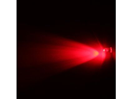 LED dioda 5mm červená, Hebei 540PR2C
