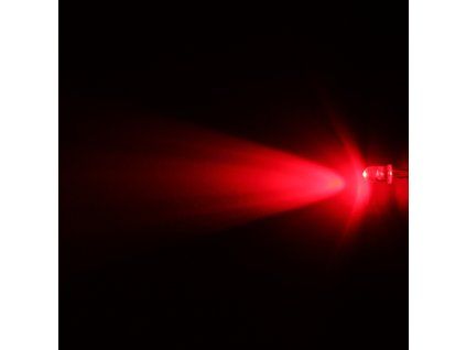 LED dioda 5mm červená, Hebei 520PR2C