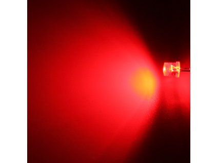 LED dioda 5mm červená, Hebei 599PR2C