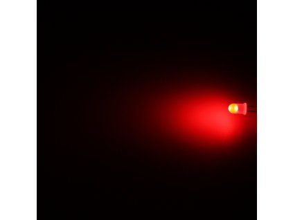 LED dioda 5mm červená, Hebei 560MR2C