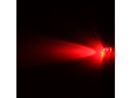 LED dioda 5mm červená, Hebei 540MR2C