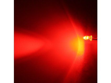 LED dioda 3mm červená, Hebei 330MR2C