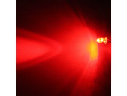 LED dioda 3mm červená, Hebei 330HR3C