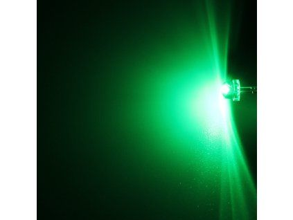 LED dioda 4,8mm zelená, Hebei 412PG2C