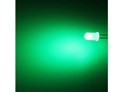 LED dioda 5mm zelená, Hebei 560PG2D