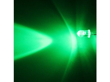 LED dioda 5mm zelená, Hebei 530VG2C