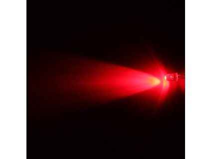 LED dioda 5mm červená, Hebei 530PR2C