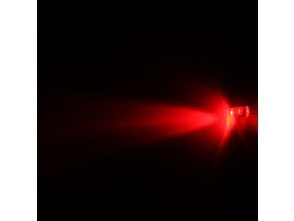 LED dioda 5mm červená, Hebei 530MR2C