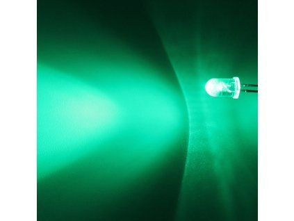 LED dioda 5mm zelená, Hebei 530PG0C