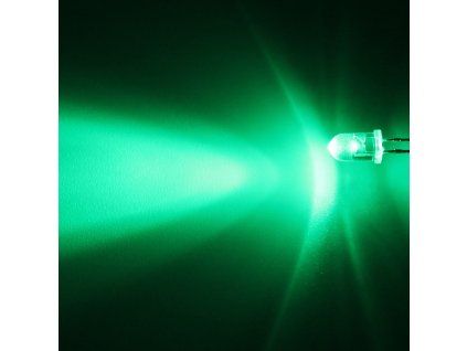 LED dioda 5mm zelená, Hebei 530VG0C
