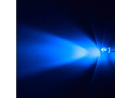 LED dioda 5mm modrá, Hebei 530XB7C