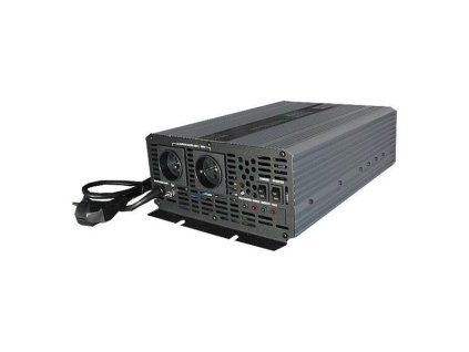 Carspa CPS2000 měnič napětí 12V/230V 2000W čistý sinus + UPS + nabíječka