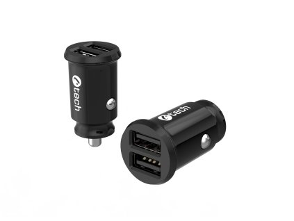 nabijecka usb do auta c tech ucc 03 2x usb 2 4a cerna 02