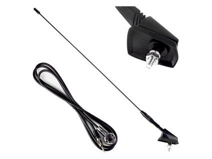 Autoanténa 41cm 5mm adaptér ANT01, AMiO 01048