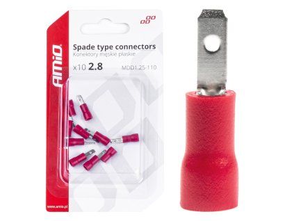Sada elektrických konektorů 2.8mm 0.5-1.5mm2 10A 10 ks