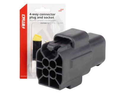 Sada elektrických konektorů vodotěsných 4 PIN 2,2 mm AMiO-04348