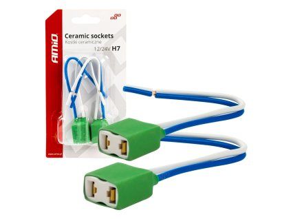 Keramické zásuvky H7, 2ks AMiO 03054