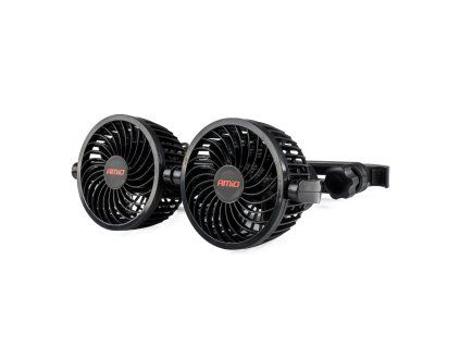 Ventilátor do auta pro opěrku hlavy 2x4" 12V, AMiO 03008