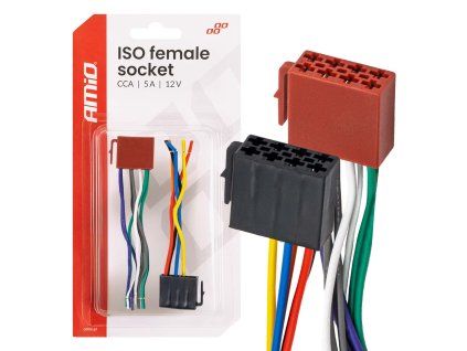 Konektor ISO samica CCA 5A 12V, AMiO 04444
