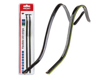 LED pásky COB do auta - bočné zelená 2x30 cm 12 V AMiO-04577