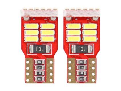 LED CANBUS 18SMD 4014 T10e (W5W) White 12V