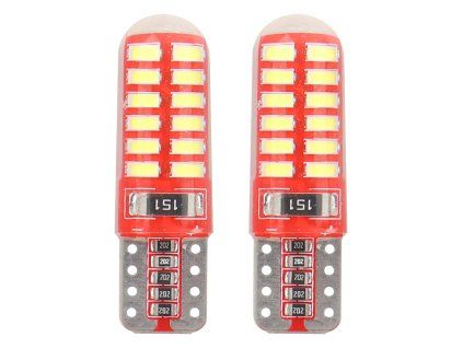 LED CANBUS 24SMD 3014 T10e (W5W) SILCA White 12V