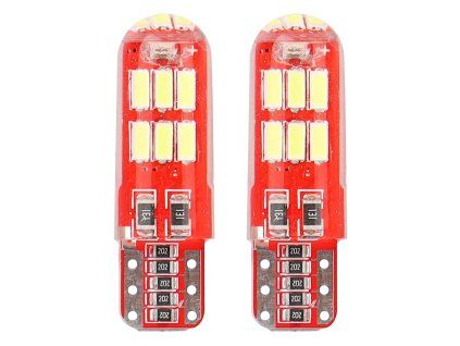 LED CANBUS 15SMD 4014 T10e (W5W) SILCA White 12V