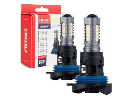 LED CANBUS 3030 18SMD HP24W White 12V/24V
