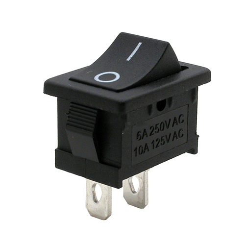 Kolébkový spínač ON-OFF 6A/250VAC černý