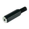 Konektor JACK 2,5mm zásuvka mono plast