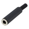 Konektor JACK 6,3mm zásuvka stereo plast