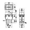 Kolébkový přepínač DP3T, ON-OFF-ON, MR3-230-C6-BB-G