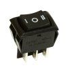 Kolébkový přepínač DP3T, ON-OFF-ON, MR3-230-C6-BB-G