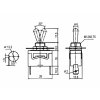 KN3(C)-101 páčkový přepínač ON-OFF fast-on