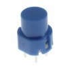 Tlačítkový spínač bez aretace do DPS 35V 10mA 1-pólový spínací ON-OFF modrý