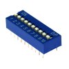 DIP přepínač 10pólový RM2.54 modrý