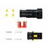 AMiO 03518 sada voděodolného konektoru Superseal 1.5, 2-pin (samec+samice)