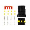 AMiO 03520 sada voděodolného konektoru Superseal 1.5, 4-pin (samec+samice)