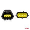 Sada elektrických konektorů vodotěsných 3 PIN 2,2 mm AMiO-04347
