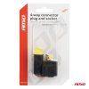Sada elektrických konektorů vodotěsných 4 PIN 2,2 mm AMiO-04348