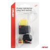 Sada elektrických konektorů vodotěsných 8 PIN 2,2 mm AMiO-04350