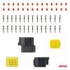 Sada elektrických konektorů vodotěsných 16 PIN 2,2 mm AMiO-04353
