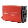 Měnič napětí AMiO 12 V/220V 300W/600W 2xUSB PI03
