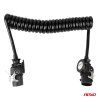 Spirálový kabel TIR 2x 15 PIN 5m 24V, AMiO 04382