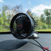Ventilátor do auta s přísavkou 4,5" 12V, AMiO 03001
