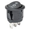 Černý oválný vypínač 12/230V BU03, AMiO 02463