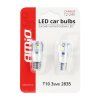 LED CANBUS 3SMD 2835 T10e (W5W) ALU White 12V / 24V