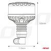 LED výstražny majak W28P 12V 24V AMiO-04104