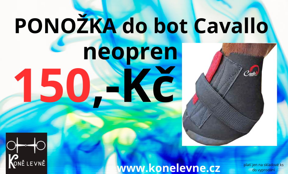 Ponožka, návlek do boty Cavallo černý neoprenový