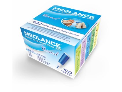 Medlance plus Universal nakłuwacze 21G x 1,8 mm, 100 szt.